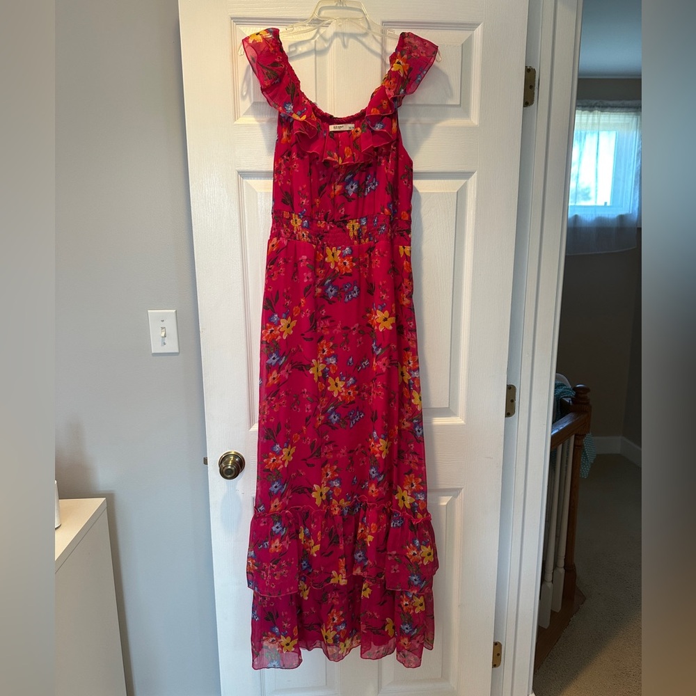 Old Navy Pink Floral Maxi Dress
